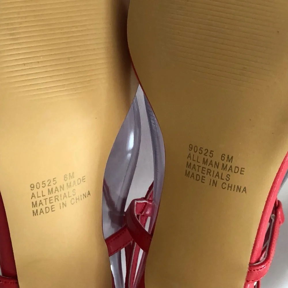 New Boston Design strappy heels